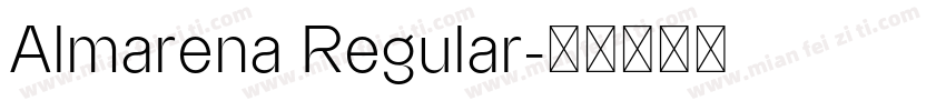 Almarena Regular字体转换